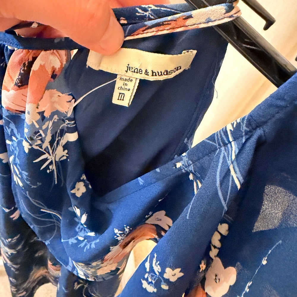 June & Hudson Navy Floral Dress